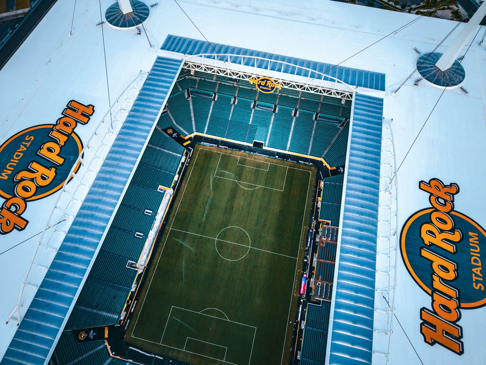 Aerial view of Hard Rock Stadium in Miami Gardens